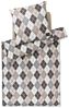 JOOP! Bettwäsche Soft Pattern 45002 07 Cream Flanell 135 x 200 + 80 x 80 cm Bild 4
