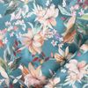 Estella Mako-Satin Bettwäsche 155x220 Estera blautanne Blüten Lilien 7960-581 Bild 3