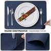 Simurq Platzset Abwaschbar - Beidseitig Nutzbare und Rutschfeste Tischsets, (Platzdeckchen Tischuntersetzer, 6-St, Set mit 4 oder 6 Tischsets), Tischdeko für Esszimmer und Küche Bild 3