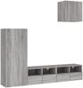 vidaXL 4-tlg. Wohnwand Grau Sonoma Holzwerkstoff 3216505 Bild 2