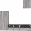 vidaXL 4-tlg. Wohnwand Grau Sonoma Holzwerkstoff 3216505 Bild 5