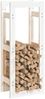 vidaXL Kaminholzregal Weiß 41x25x100 cm Massivholz Kiefer 822408 Bild 4