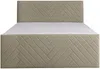 Vente-unique - MAKANA Bett Samt Schokoladenbraun - B 180 cm x H 108 cm x L 213 cm Bild 4
