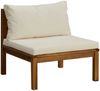 vidaXL 12-tlg. Garten-Lounge-Set mit Creme Kissen Massivholz Akazie 3086943 Bild 4