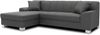 DOMO. collection Ecksofa Capri, Sofa in L-Form mit Füßen aus Chrom, Eckcouch, Polsterecke, Couch 239 x 152 x 75 cm (BxTxH), grau Bild 3