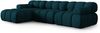 Micadoni Modulares Ecksofa Bellis 4-Sitzer Links 3D-Stoff Sonic Marineblau Bild 2