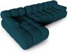 Micadoni Modulares Ecksofa Bellis 4-Sitzer Links 3D-Stoff Sonic Marineblau Bild 3