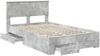 vidaXL Bettrahmen mit Kopfteil Beton Grau 135 x 190 cm Holzwerkstoff 3408275 Bild 5