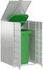 vidaXL Mülltonnenlager mit Gas-Hebedeckel für 240L Tonne Silber 42018689 Bild 3