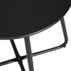Beistelltisch Gartentisch Rund Metall Balkontisch Schwarz Outdoor Tisch Metalltisch Bistrotisch Kaffeetisch Bild 5