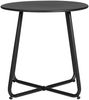 Beistelltisch Gartentisch Rund Metall Balkontisch Schwarz Outdoor Tisch Metalltisch Bistrotisch Kaffeetisch Bild 4