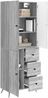 vidaXL Schrankset 2 pcs Grau Sonoma Holzwerkstoff 3416904 Bild 2