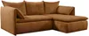 Vente-unique - TEODORA Sofa SamtStoff Rot - B 166 cm x H 91 cm x L 230 cm Bild 3