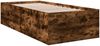vidaXL Bettgestell Räuchereiche 90x190 cm Holzwerkstoff 3280976 Bild 3