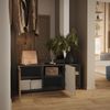 Schuhschrank Irma Anthrazit/Artisan 106 x 43 cm mit 2 Türen Vicco Bild 5