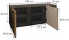 Schuhschrank Irma Anthrazit/Artisan 106 x 43 cm mit 2 Türen Vicco Bild 2