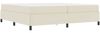 vidaXL Bettrahmen mit Matratze Creme 200 x 200 cm Stoff 3399021 Bild 4