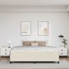 vidaXL Bettrahmen mit Matratze Creme 200 x 200 cm Stoff 3399021 Bild 3