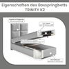 Best for Home Boxspringbett mit Bettkasten Trinity K-2 PLATE SINGLE inkl. 7 cm Topper (70x200 80x200 90x200 100x200 cm), Verschiedene Liefermöglichkeiten, TOP Preis-Leistungs-Verhältnis Bild 5