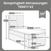 Best for Home Boxspringbett mit Bettkasten Trinity K-2 PLATE SINGLE inkl. 7 cm Topper (70x200 80x200 90x200 100x200 cm), Verschiedene Liefermöglichkeiten, TOP Preis-Leistungs-Verhältnis Bild 2
