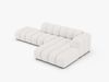 Micadoni Modulares Ecksofa offen Lupine 5-Sitzer Rechts Boucle Baloo Weiß Bild 3