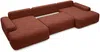 Vente-unique - DAVISO Sofa Stoff Rot - B 163 cm x H 87 cm x L 360 cm Bild 5