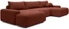 Vente-unique - DAVISO Sofa Stoff Rot - B 163 cm x H 87 cm x L 360 cm Bild 3