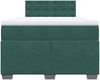 vidaXL Boxspringbett mit Matratze Dunkelgrün 120x190 cm Samt 3286273 Bild 4
