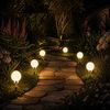 MARELIDA LED Kugelleuchte LED Solar Kugellampe 2in1 4 warmweiß D: 15cm inkl. Clip und Erdspieß, LED Classic, warmweiß (2100K bis 3000K) Bild 3