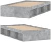 vidaXL Bettgestell Betongrau 90x190 cm 3203841 Bild 4
