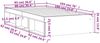 vidaXL Bettgestell Betongrau 90x190 cm 3203841 Bild 2