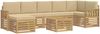 vidaXL Outdoor-Sofagarnitur 7 pcs Weiß und Beige 59 x 59 x 37 cm 3392228 Bild 2