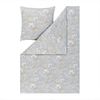 Estella Mako Jersey Bettwäsche 135x200 Mona silber Blüten Gräser 6508-820 Bild 2