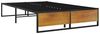 vidaXL Bettgestell inkl. Lattenrost, Metall, schwarz, 120x200 cm Bild 2