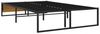 vidaXL Bettgestell inkl. Lattenrost, Metall, schwarz, 120x200 cm Bild 5
