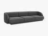 Micadoni Sofa Miley 3-Sitzer Samt Bluvel Grau Bild 2