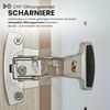 bümö office Regal-Aktenschrank abschließbar, Büroschrank groß aus FSC-Holz, 80cm breit in Weiß/Eiche - abschließbarer Schrank, Büroschrank abschließbar, Büro Möbel Schrank System, 6770-W-E-SG Bild 2