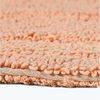 Homescapes Premium WC-Vorleger apricot, Baumwoll-Badematte 50x55 cm mit Wende-Design, WC-Teppich mit Ausschnitt Bild 3