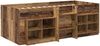 vidaXL Loft Bettgestell mit Schrank 3 Stk. Altholz Holzwerkstoff 3423404 Bild 3