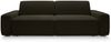 Selsey 'Baleo' 3-Sitzer Sofa mit Schlaffunktion, Chenille-Bezug, Olivgrün, 82 x 257 x 105 cm Bild 5