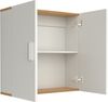 VCM Badmöbel Wandschrank Landos 920353 Weiß / Honig-Eiche H. 60 x B. 60 x T. 18 cm Bild 2