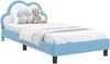 vidaXL Kinderbettgestell mit Kopfteil Blau 90 x 190 cm PU 42011182 Bild 2