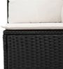 vidaXL 8-tlg. Garten-Sofagarnitur mit Kissen Schwarz Poly Rattan 3224516 Bild 4