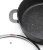 Alu Guss Oval Bräter ø38cm Induktion Topf Schmortopf Marmorbeschichtung Bild 5