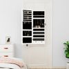 vidaXL Spiegel-Schmuckschrank mit LED-Beleuchtung Wandmontage Weiß 353235 Bild 3