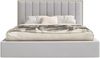 Selsey 'Togents' Polsterbett 140x200 mit Veloursbezug und LED, Hellgrau Bild 5