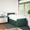 vidaXL Boxspringbett mit Matratze Dunkelgrün 80x200 cm Samt 3289887 Bild 4