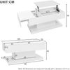 Merax Hochglanz-Lift-Teetisch LED Couchtische Kaffeetisch 100x50x45 cm mit LED-Beleuchtung – Halbhebbares Tischblatt und seitlich verschiebbares Design, hydraulischer Lift und Stauraum , Weiß Bild 4
