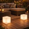 2x LED Solarleuchte, Würfel, LxH 20x20 cm Bild 3