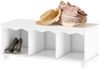 loft24 Schuhbank Neo, Flurbank, Dielenbank mit 3 Fächern, Kiefer Massivholz, SItzhöhe 40 cm Bild 2